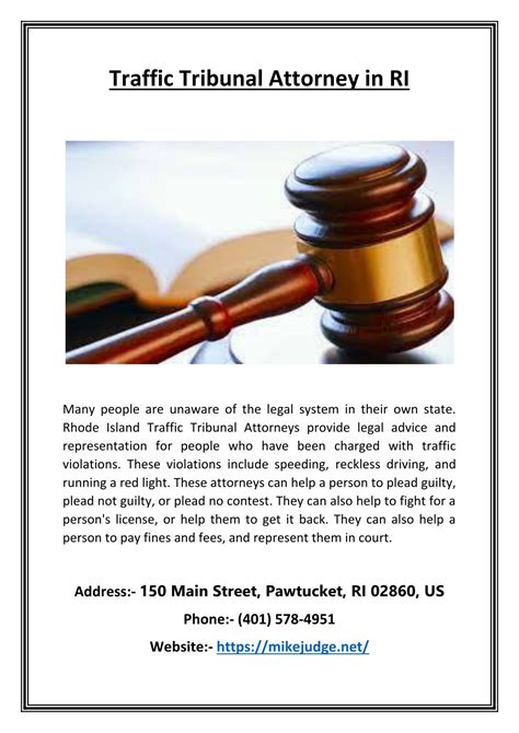 PPT - Traffic Tribunal Attorney in RI PowerPoint Presentation, free ...