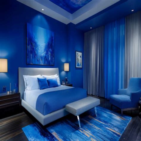 Modern Blue Wall Paint Design For Kids Bedroom