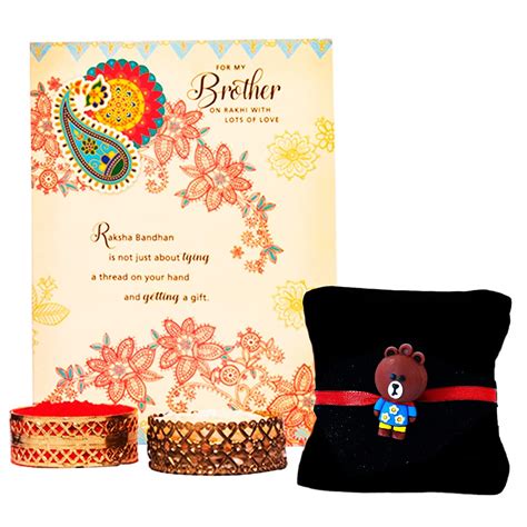 ARCHIES Rakhi for Brother Rakshabandhan Combo of 1 Grizzly Bear Kids ...