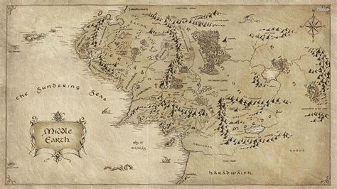 Map of Middle Earth Wallpapers - Top Free Map of Middle Earth ...