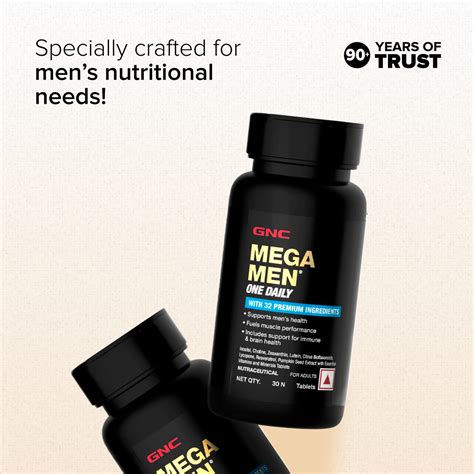 Buy GNC Mega Men One Daily Multivitamin Tablets Online | GNC® India