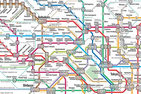 Tokyo Subway Map English Version