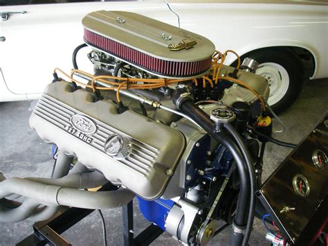 700 hp Ford 427 SOHC-i polished oil pan timing cover water pump and ...