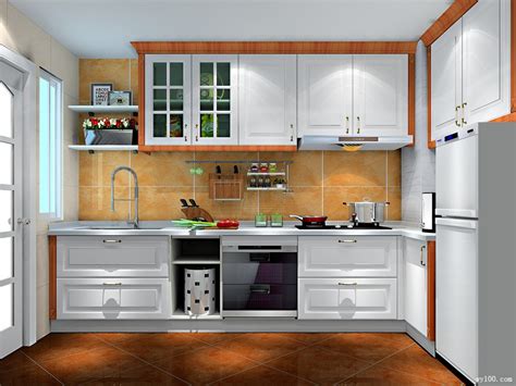 L型设计厨房 吊柜增加储物空间整体实用大方_维意定制家具商城