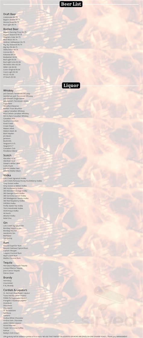 Lolo Creek Steakhouse