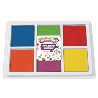 Colorations BIGSTAMP Jumbo Washable Classroom Stamp Pad : Amazon.in ...