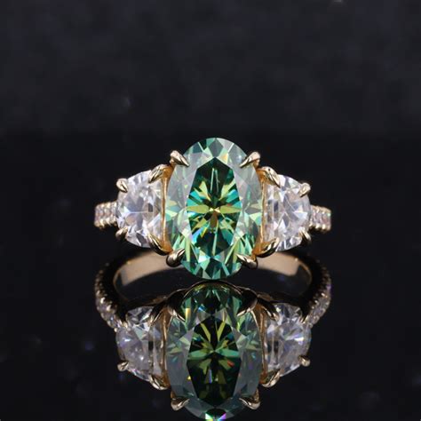 Customizable 18K Rose Gold Halo Emerald Engagement Ring, Unique Emerald ...