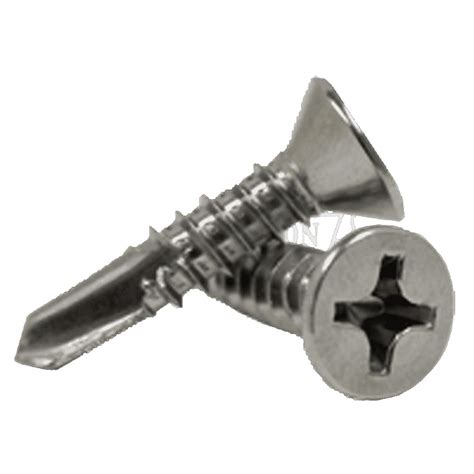 #12-24 x 2 1/2" Self-Drilling Screws / Phillips / Flat Head / Steel ...