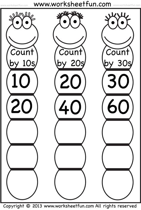 Skip Counting by 10, 20 and 30 – Worksheet / FREE Printable Worksheets ...