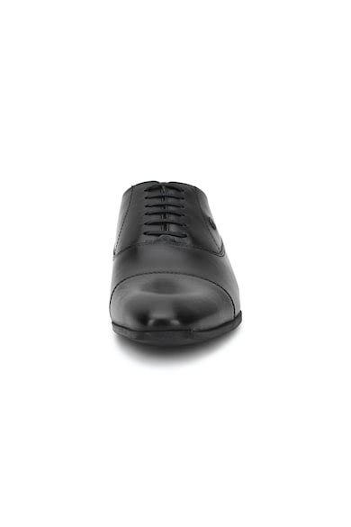 Buy Men Black Leather Formal Shoes Online - 627225 | Louis Philippe