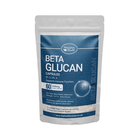 Beta Glucan 1,3 & 1,6 - 60 Capsules - The Health Corner