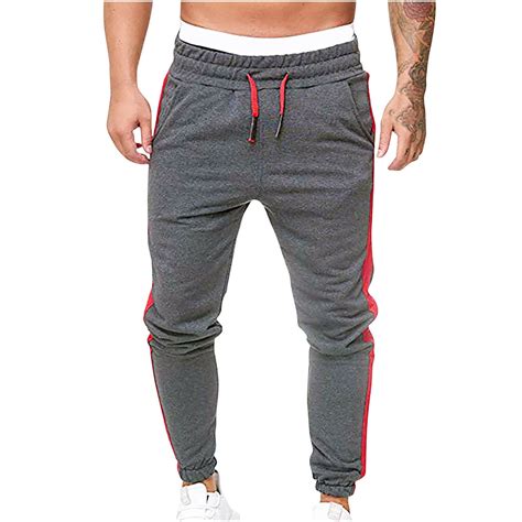 Njoeus Men's Slim Jogger Pants, Mens Tapered Athletic Pants Sweatpants ...