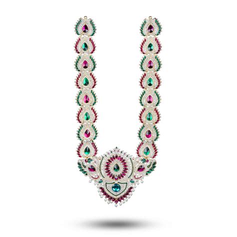 Stone Haram - 24 Inches | Multicolour Stone Jewellery/ Long Necklace f ...