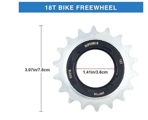 ZUKKA Single Speed Freewheel | 18T Cycle Freewheel | Durable Bicycle ...