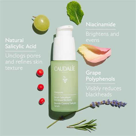 Buy Caudalie Vinopure Natural Salicylic Acid Pore Minimizing Serum, 1 ...