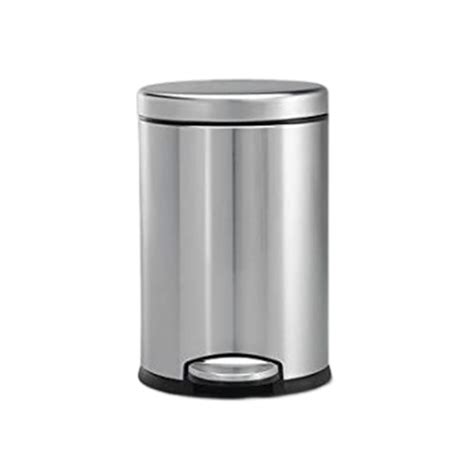 PackPro Stainless Steel Pedal Dustbin with Lid | Small Compact Space ...