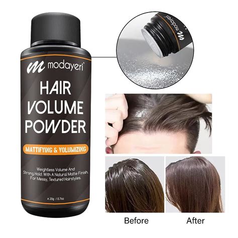 Volumizing Hair Powder - Weightless Strong Hold for Messy Textured ...