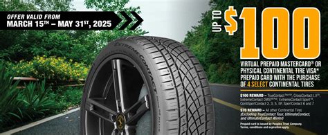 Continental Spring 2025 Rebate - Tire Warehouse