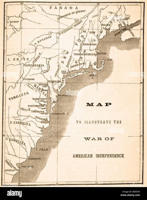 American Revolution Map Of Battles