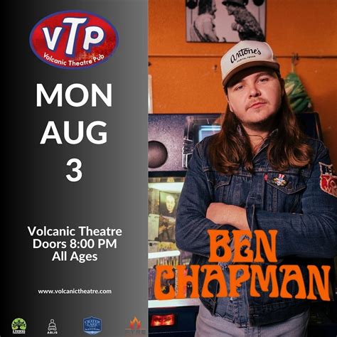 Ben Chapman & Pillbox Patti Tickets at Volcanic Theater Pub in Bend by ...