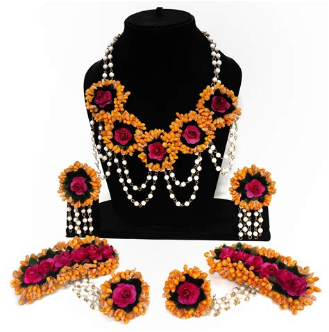 Lamansh Bridal Jewellery Set for haldi / Floral set
