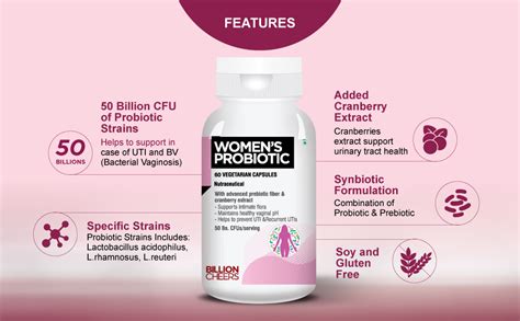 BILLIONCHEERS Women Probiotics for Vaginal Health, pH balance & UTI ...