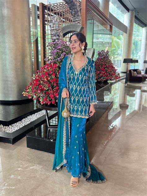 ZIYA Teal Blue Sharara Set – thebombbaewardrobe