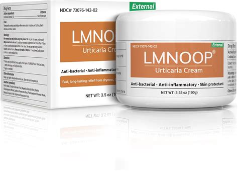 Amazon.com: LMNOOP Urticaria Cream for Hives Relief - Fast Acting Anti Itch Treatment with All ...