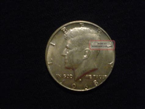 Kennedy Half Dollar 1968 Silver