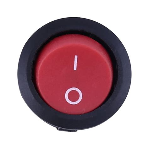 Red Toggle Switch Button ON/OFF SPST 2 Round Terminals - Walmart.com