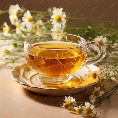 Premium AI Image | Photo of Vanilla Honey Chamomile Tea a Soothing ...