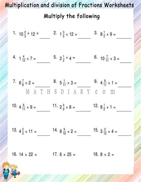 Timesing And Dividing Fractions