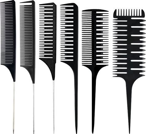 Amazon.com : 3 Sizes Premium Highlighting Comb Set Professional Weaving ...