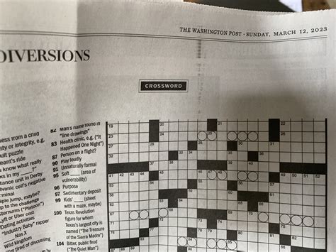 Washington Post Sunday Crossword Evan Birnholz - New York Crossword Puzzle