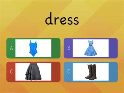 Clothes Wordwall - Teaching resources