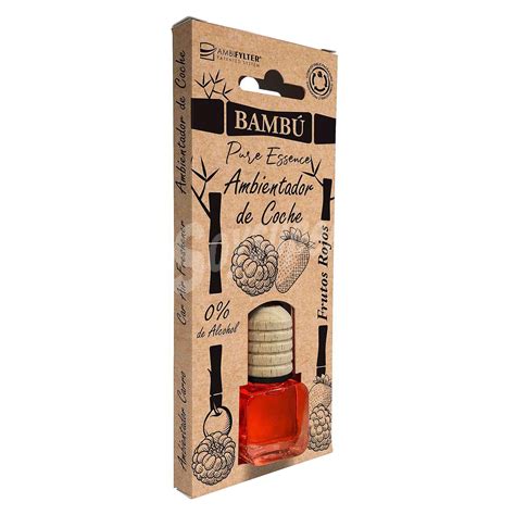 Ambientador de coche aroma frutos rojos Bambú 6 ml