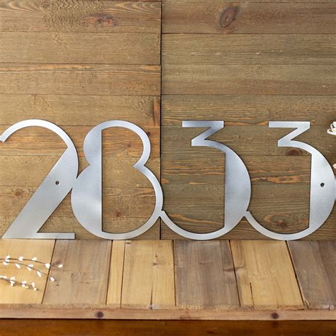 Custom Modern House Number Metal Sign | Maker Marketplace