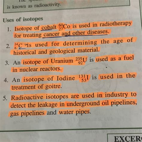 write applications of radioactive isotopes. - Brainly.in