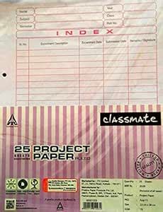 Image result for Classmate Project Paper