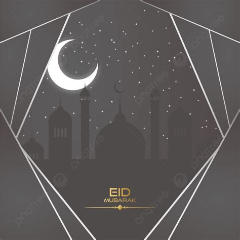 Gray Eid Mubarak Islamic Background, Eid, Mubarak, Background ...