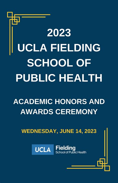 2023 UCLA FSPH Student Academic Honors and Awards Ceremony Program by ...