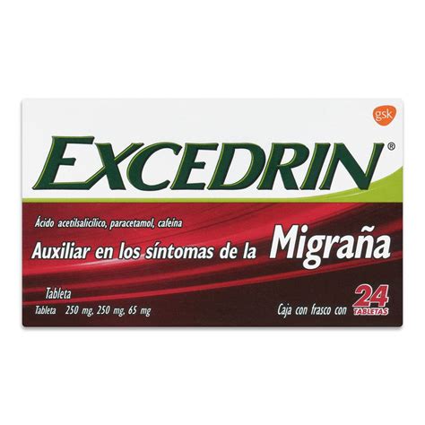 Excedrin: Alivio para el Dolor de Cabeza y Migrañas | Farmacia Sanborns
