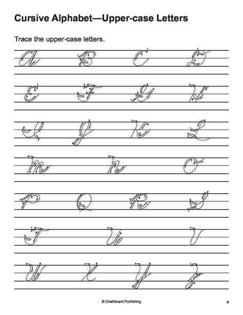 Fourth Grade Cursive Writing Worksheets Handwriting Practice Cursive 4