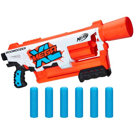 Nerf Mega XL Boom Dozer Blaster, Largest Nerf Mega Darts Ever, XL 6 ...