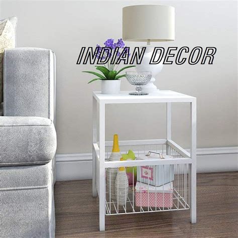 INDIAN DECOR 4545 Bedside Table with Storage/Bedroom Table/Table with ...
