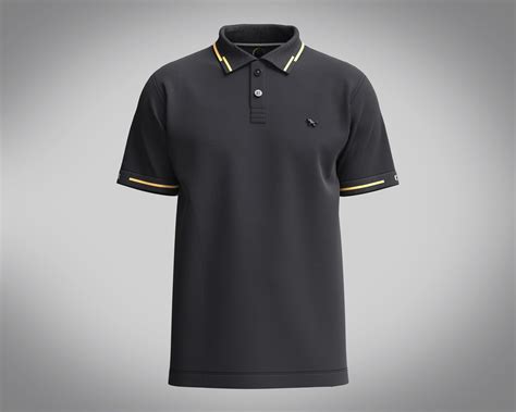 Mens Black Polo Shirt Model - TurboSquid 1972261