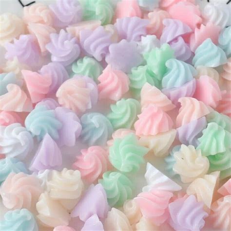 8pcs kawaii cute whipped cream sweets Cabochons DIY Flatback | Etsy
