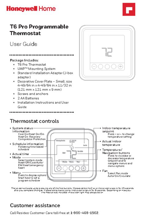 How To Reset T6 Pro Programmable Thermostat at Rosalie Kirby blog