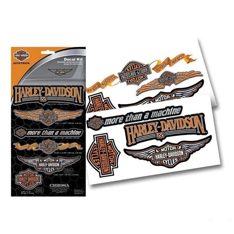 Harley-Davidson 8 Piece Decal Kit - Rolling Thunder Harley-Davidson