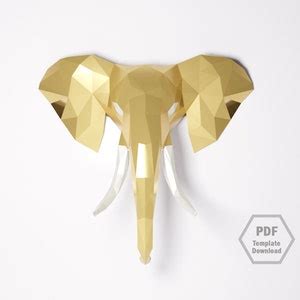 Buy Elephant Papercraft DIY Home Decor PDF Template/papercraft/3d ...